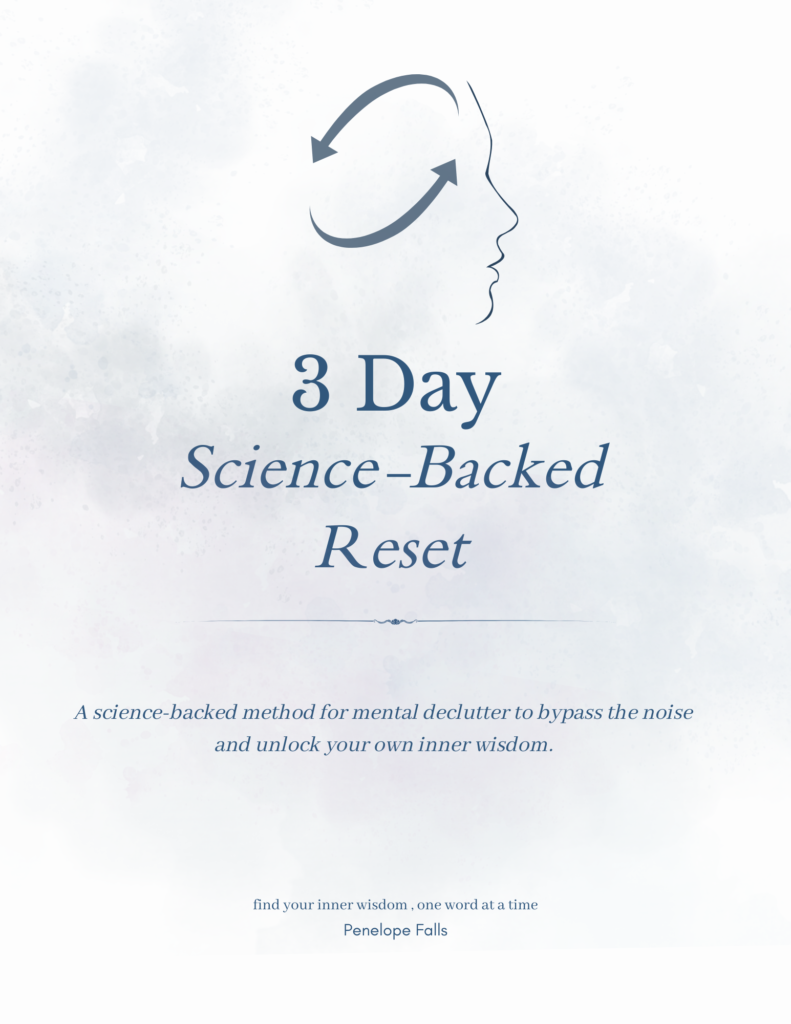 Free 3-Day Reset fillable PDF guided journal workbook mockup